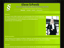 Tablet Screenshot of kanzlei-karlsruhe-schwab.de